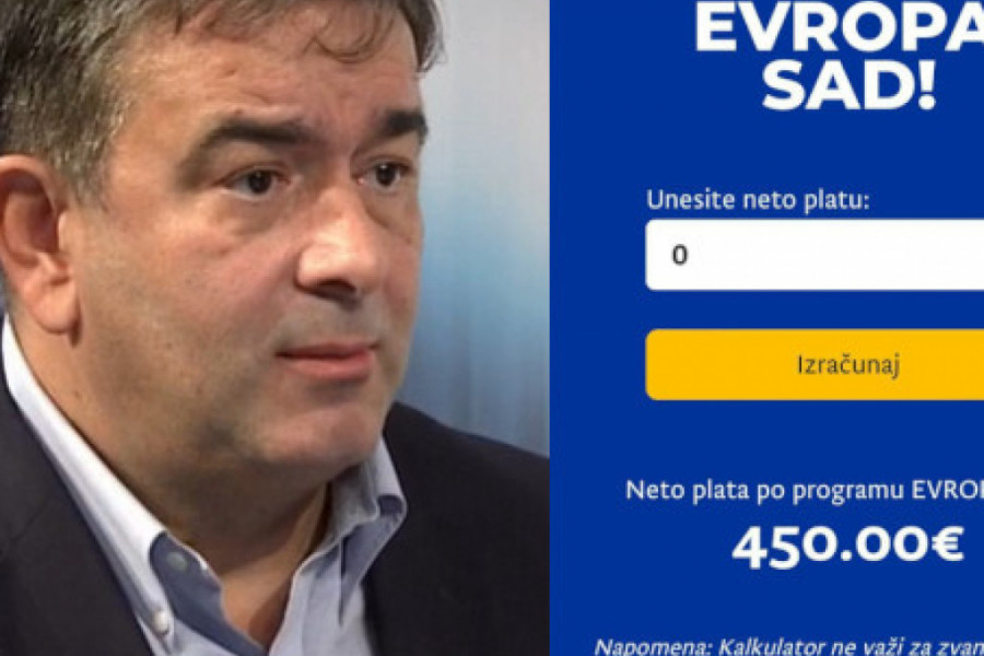 PREVARA VEKA! Medojević otkrio: Svi oni koji imaju platu nula eura, prema kalkulatoru primaće 450, navali narode!