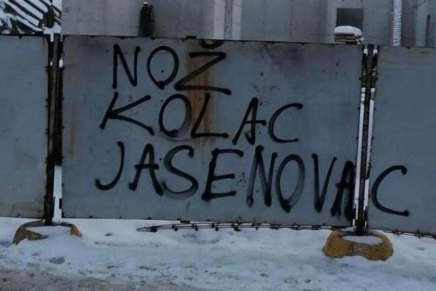 NOŽ, KOLAC, JASENOVAC: Skandalozni grafiti osvanuli u Istočnom Sarajevu! (FOTO)