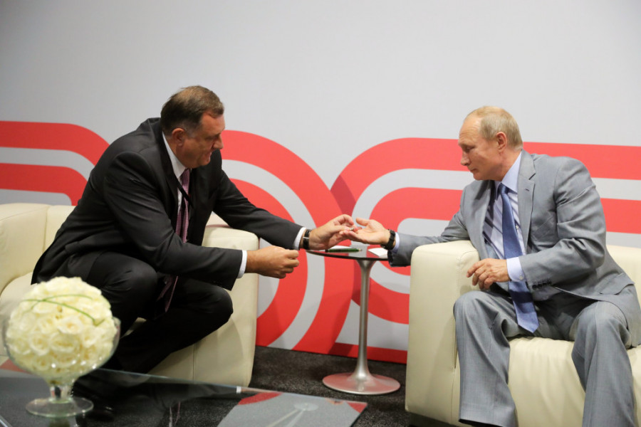 MEĐUNARODNI EKONOMSKI FORUM U SANKT PETERSBURGU: Dodik se u sredu sastaje sa Putinom