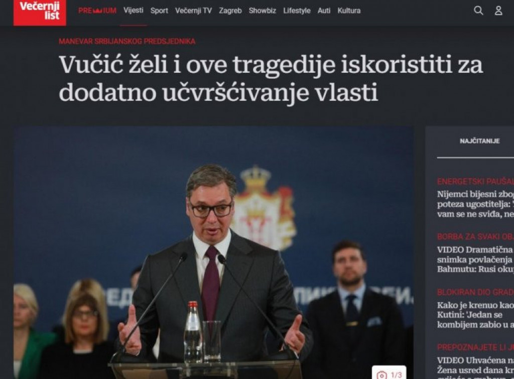 HRVATI TRAŽE VUČIĆEVU GLAVU: Ustaške sluge jedva dočekale tragedije u Srbiji
