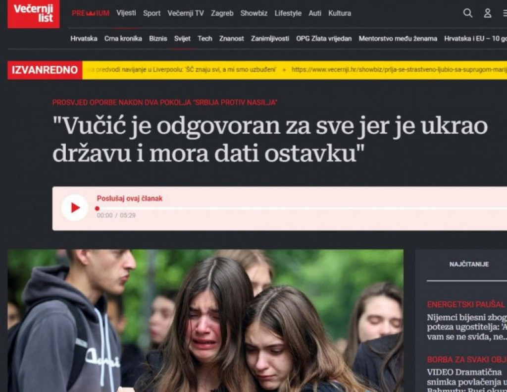 HRVATI TRAŽE VUČIĆEVU GLAVU: Ustaške sluge jedva dočekale tragedije u Srbiji
